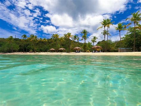 honeymoon beach in st thomas.